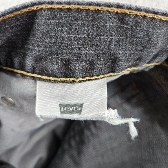 Levis Shorts Womens 38 Black 514 Slim Straight‎ Denim Cutoff Distress Frayed Hem - Picture 5 of 15